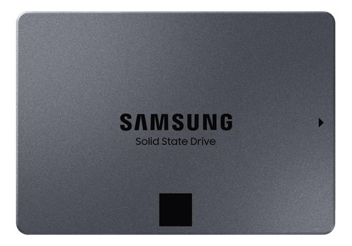 Imagen 1 de 4 de Disco sólido SSD interno Samsung 870 QVO MZ-77Q4T0 4TB gris
