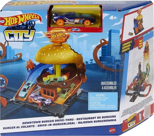 Pista Hot Wheels City Drive-thru De Hambúrguer Mattel