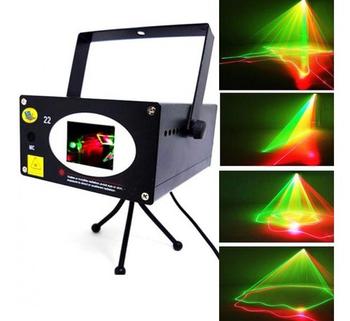 Canhão Holográfico Laser Led Raio Flash Iluminação Hl22