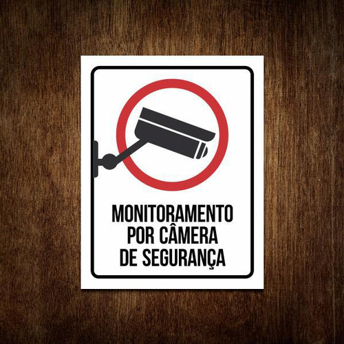 Placa De Monitoramento Por Câmera De Segurança (27x35)
