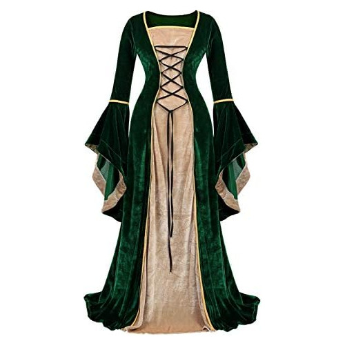 Vestido De Renacimiento Mujeres, Disfraz Medieval Mujer...