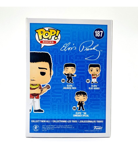 Funko Pop Rocks Elvis Presley Blue Hawaii # 187
