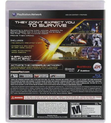 Imagen 2 de 5 de Videojuego Playstation 3 Mass Effect 2