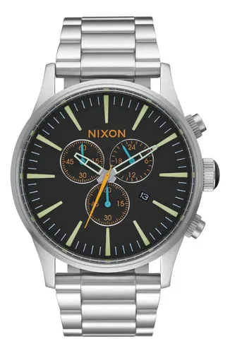 Reloj Nixon Hombre Plateado Sentry Pack A11382592 Color de la