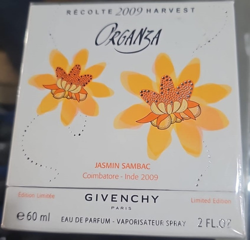 Givenchy Organza Jasmin Sambac Harvest 2009 Edp 60ml Premium Volumen De La Unidad 60 Ml