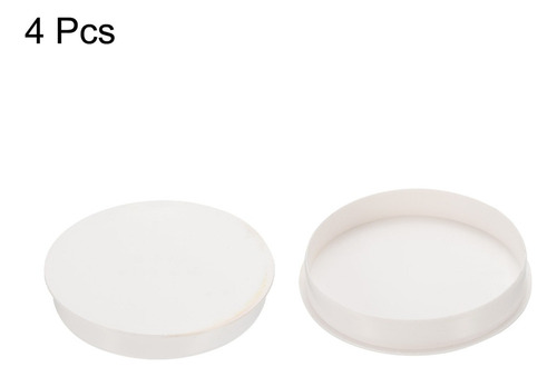 4 Tapón Tapa De Extremo De Tubería Pvc 4 Para Diy Blanco