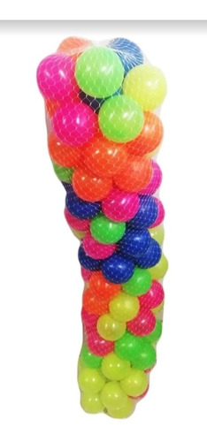Imagen 8 de 8 de 500 Pelotas Plásticas Multicores Vivos