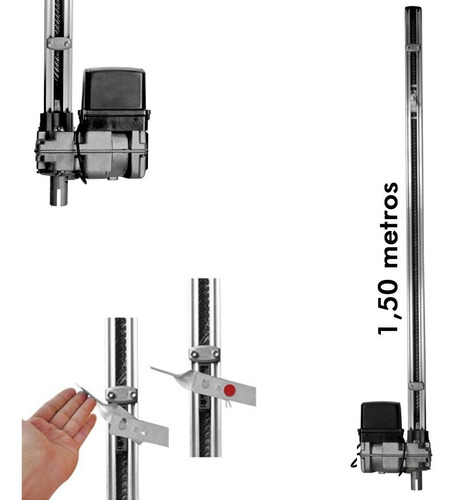 Imagen 3 de 7 de Kit Motor Portón Levadizo Automático Ppa Home Robust Sinfin