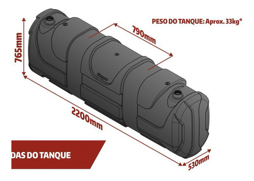 Tanque De Combustible Plastico 615 L Mochila + Sop P/camión