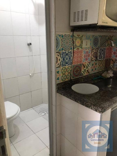 Kitnet Com 1 Dormitório Para Alugar, 15 M² Por R$ 1.000,00/mês - Itararé - São Vicente/sp - Kn0716