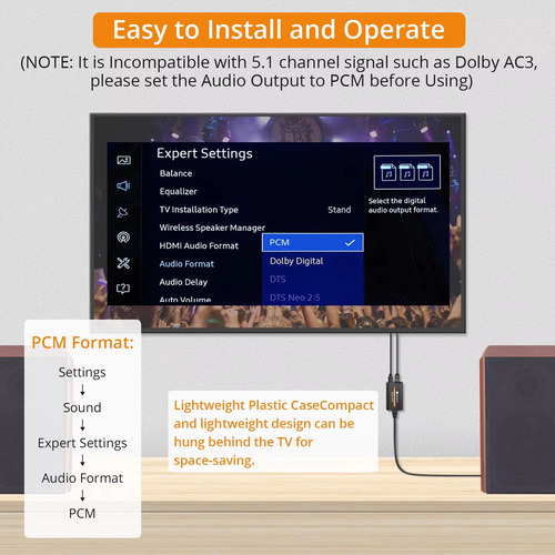 Conversor Audio Optico A Rca Calidad 192khz