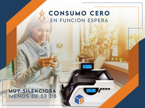 Imagen 8 de 11 de Contadora De Billetes Máquina Detector Falsos Cuenta Dinero