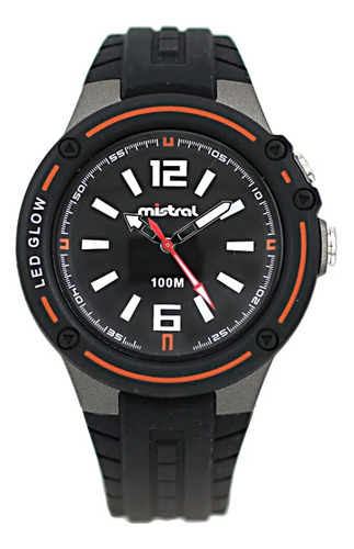 Reloj Mistral Hombre Silicona Gax-caf-01 100m Luz