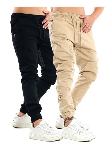 Kit 2 Calça Masculina Jeans Jogger Sarja Pronta Entrega