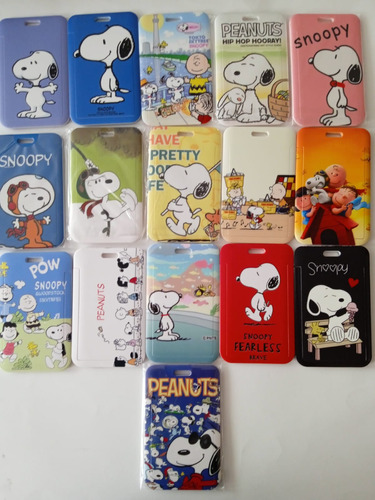 Porta Credencial Gafete Identificación Snoopy  Peanuts