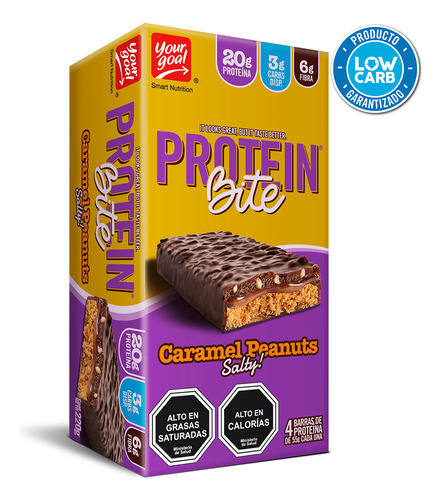 4 Protein Bite Caramel Peanuts Salty