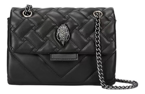 Bolso Mediano Negro Kurt Geiger Para Mujer, Bolsos De Mensaj