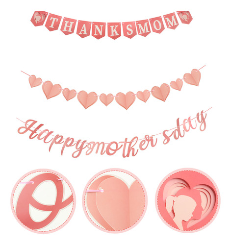 Banner Banner Banner Para El Día De La Madre En Forma De Cor