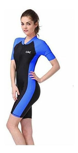 Bikman Una Pieza Snorkel Surf Traje De Baño Mangas Cortas M