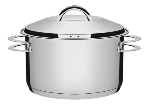 Imagem 1 de 9 de Caçarola Aço Inox Tramontina Solar Funda 20 Cm 3,60l