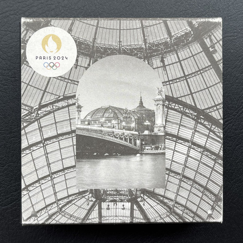 Moeda 10 Euro 2021 Olimpíadas Paris França - Grand Palais (Usado)
