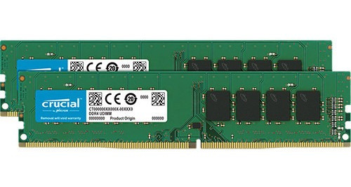 Crucial 32gb Ddr4 2666 Mhz Dimm Memory Module Kit (2 X 16gb)