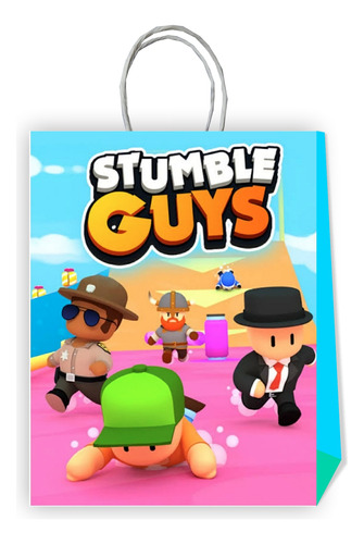 Pack 6 Bolsas De Papel Sorpresa Cumpleaños Stumble Guys