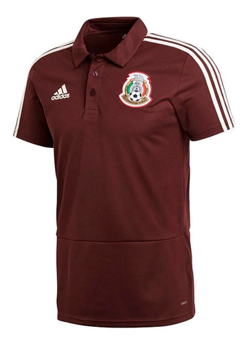 Playera adidas Seleccion Mexicana Hombre Vino Fmf Cf0499
