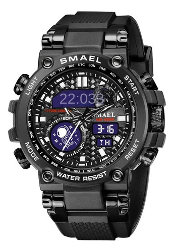 Smael Alloy Large Dial Multi Function Electronic Watch