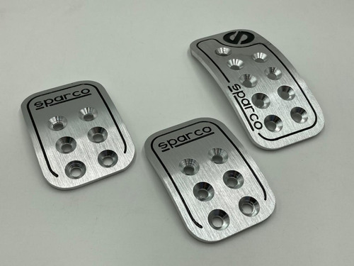 Imagen 1 de 6 de Pedales Sparco Carro Aluminio Con Gomas O Sin Gomas, Nuevos