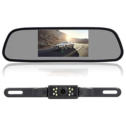 Weikailtd Backup Camera And Monitor Kit, 4.3  Car Vehicle Re