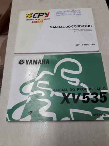 Manual Do Proprietario Yamaha Virago 535 Original (Usado)