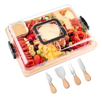 Comprar Tabla De Embutidos Con Tapa Y Asa - Set De Tabla De Queso De