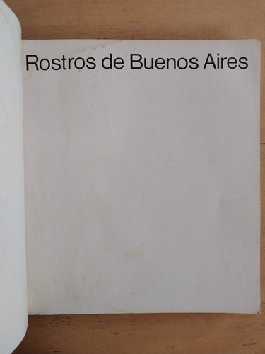 - Rostros De Buenos Aires (j7) (Usado)