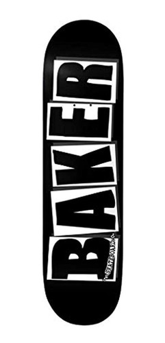 Baker Brand Logo Deck-8.0 Negro/blanco Tabla De Skate