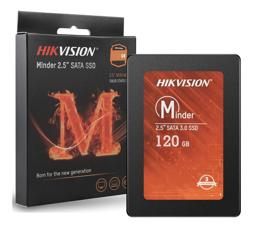 Disco sólido interno Hikvision Minder Series HS‐SSD‐Minder(S)/120G 120GB