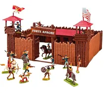 Comprar Forte Apache Batalha Luxo Figuras Pintadas 0062 - Gulliver
