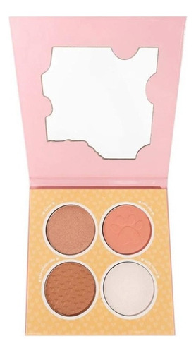 Paleta Cuarteto Rubor E Iluminador Ruby Rose Melu Hb 7532 Tono Del Maquillaje Multicolor
