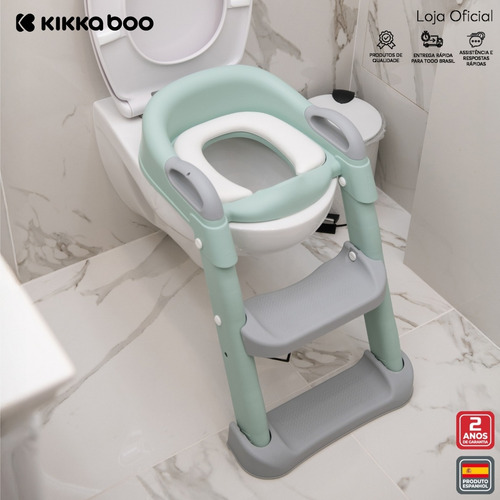 Troninho Redutor Assento 2 Em 1 Com Escada Lea Grey Kb
