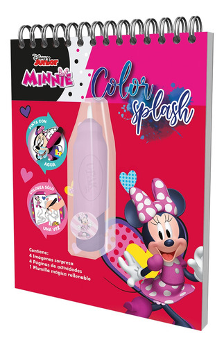 Libro Para Colorear  Color Splash Minnie Red