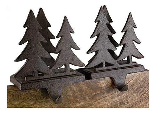 Piñón De Hierro Fundido Fir Tree Bosque De Navidad F2g8e