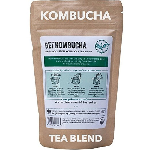 Obtener Kombucha, Certified Organic Mezcla De Té De Kombucha