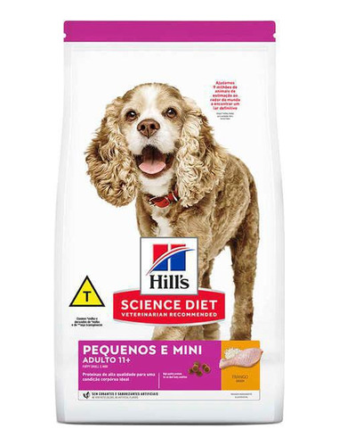 Ração Hills S/d Cães Adultos 11+ Mini E Pequeno Porte 2,4kg