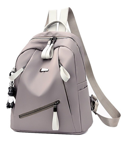 Mochila casual Kivian Fashion KV1410 color caqui diseño liso 10L