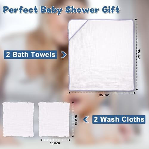 Asung Toallas De Baño Con Capucha Para Bebé, Toalla De Baño