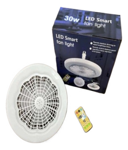 Lámpara De Ventilador De Techo Pequeña E27 De 23 Cm Con Rc