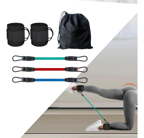 H Bandas De Resistencia Al Tobillo Con Puños Fitness 10 20
