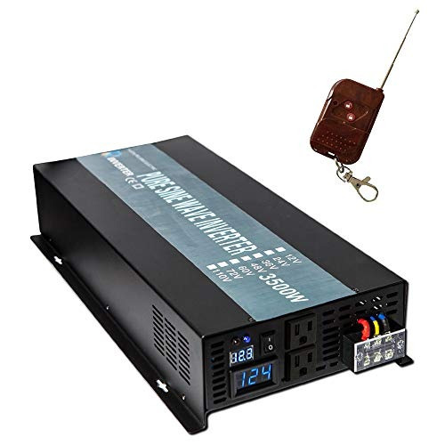 Wzrelb 3500w 12v 120v Pure Sine Wave Solar Power Inverter W