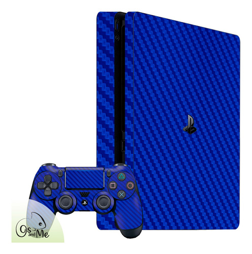 Skin Ps4 Fat O Slim Fibra De Carbono Protege Antirayones