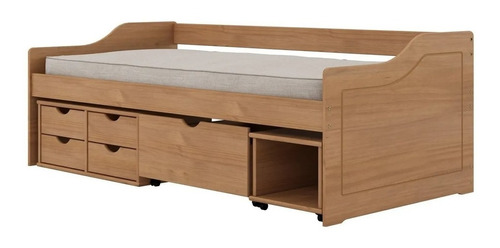 Cama  Madera Maciza Con Cajones - Rustico Muebles -